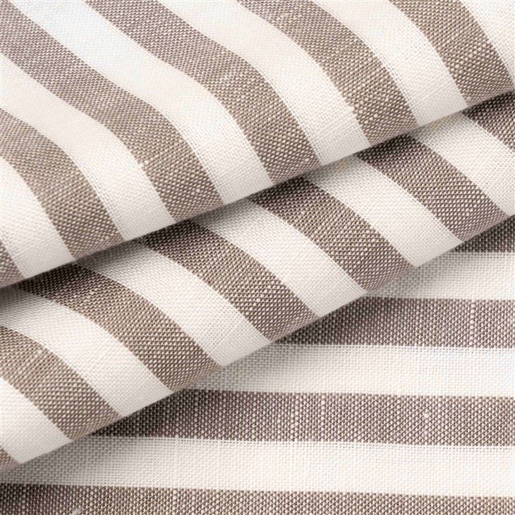 Light Taupe Striped Linen Jersey Fabric price